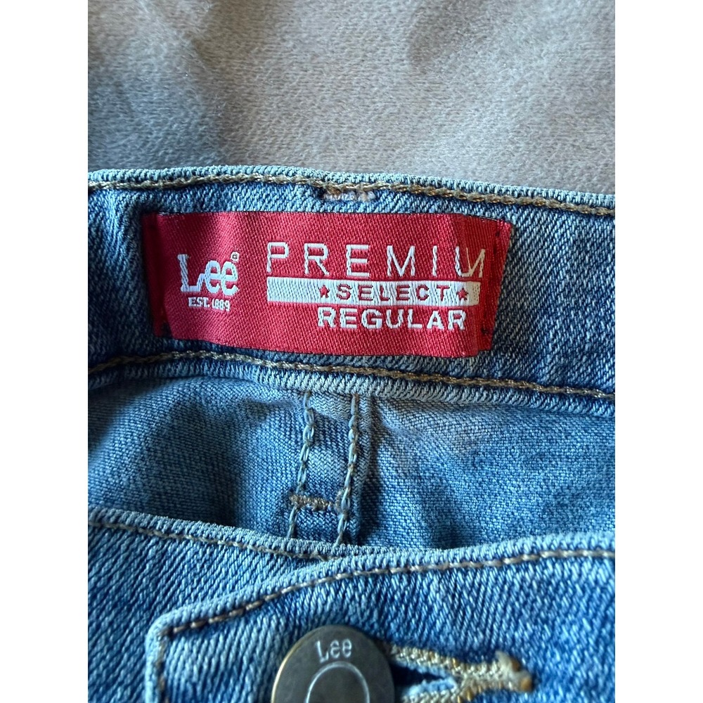 Lee Premium Select Regular Boys Husky Jeans Light Wash Blue Size 14 Husky - Picture 3 of 6
